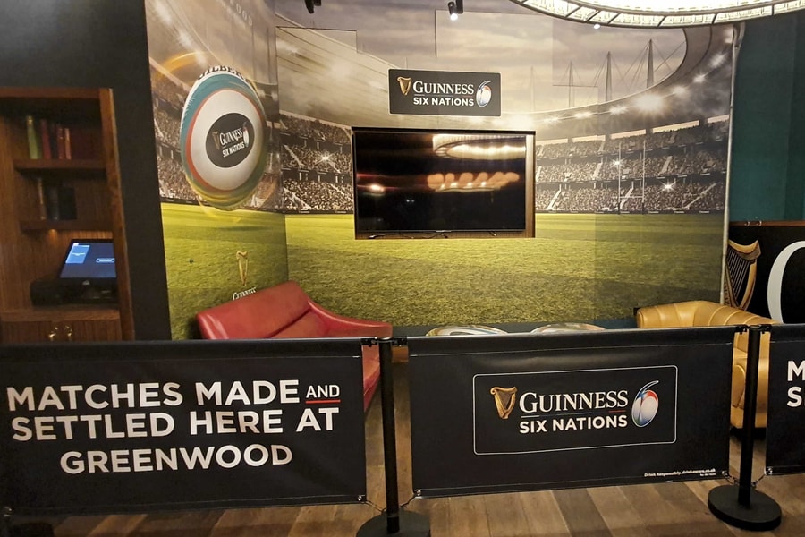 Bars and Concessions Branding Greenwood Pub Best Seat