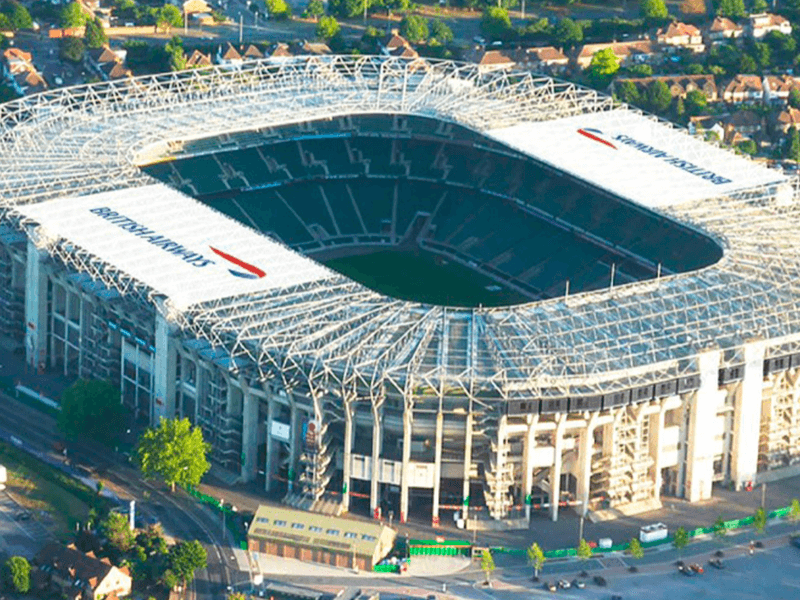 Venue Exteriors Roof Branding British Airways Twickenham