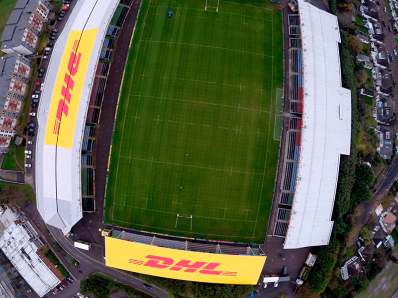 Venue Exteriors Roof Branding DHL The Stoop