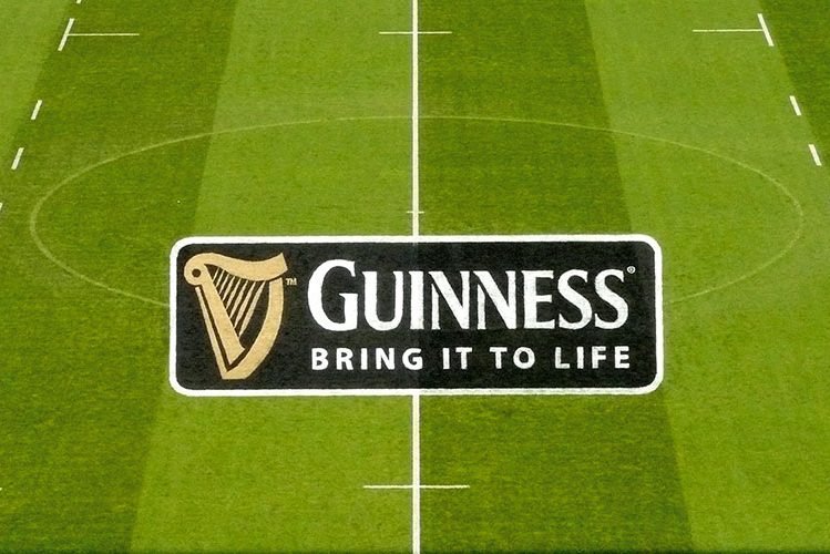 3D Painted Logos Guinness Centre Pitch