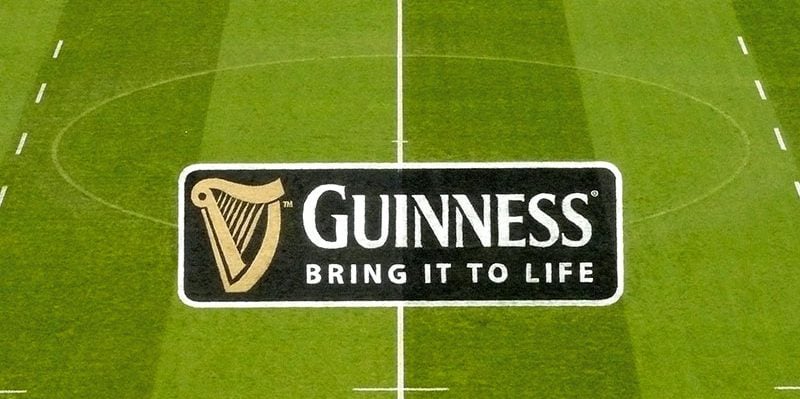 3D Painted Logos Guinness Centre Pitch