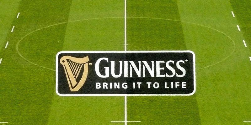 3D Painted Logos Guinness Centre Pitch