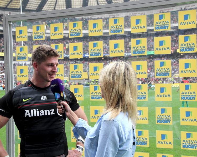 Media Backdrops & Media Area Clear Pitch Interview Backdrop Premiership Rugby