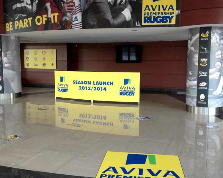 Event Branding Season Launch Aviva Premiership Reception