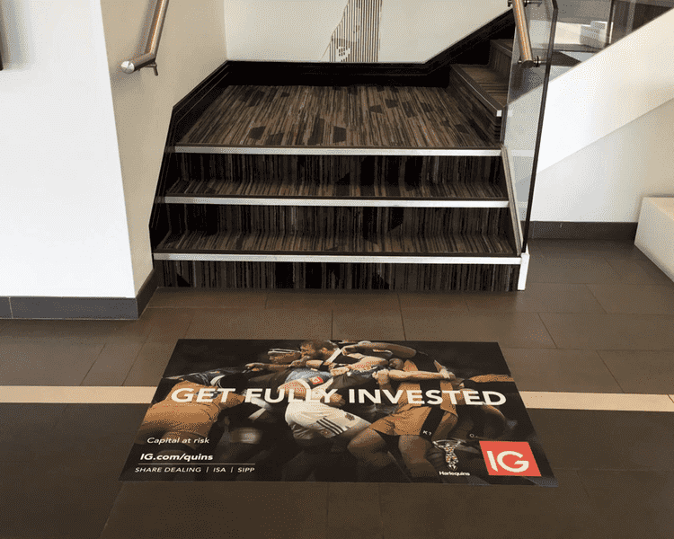 Stadium Hospitality Reception and Hallway Big Game 9 Floor Graphics