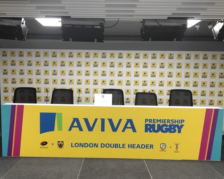 Backdrops & Media Area London Double Header Press Room