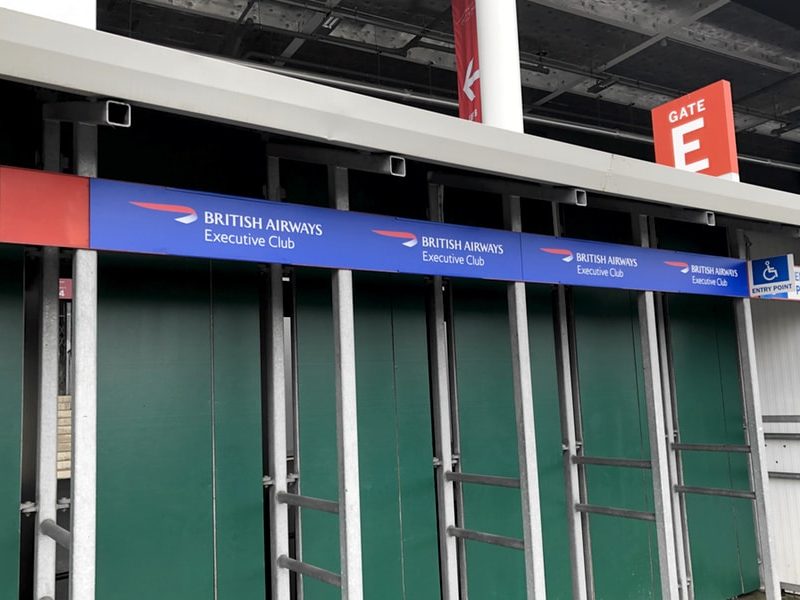 Stadium Exteriors RFU British Airways Gates Branding Detail