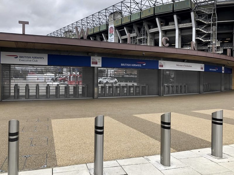 Stadium Exteriors RFU British Airways Gates Branding