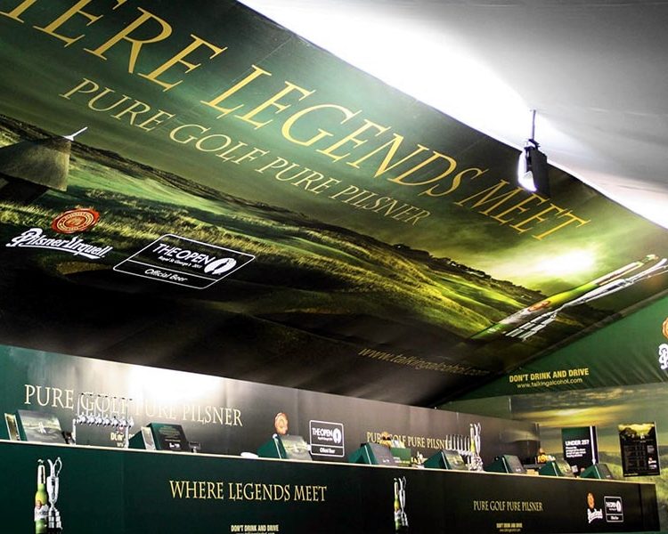 Bars and Concessions Branding The Open Pilsner Urquell