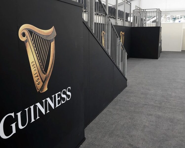 Bars and Concessions Branding Guinness Fan Village Cheltenham Stairs