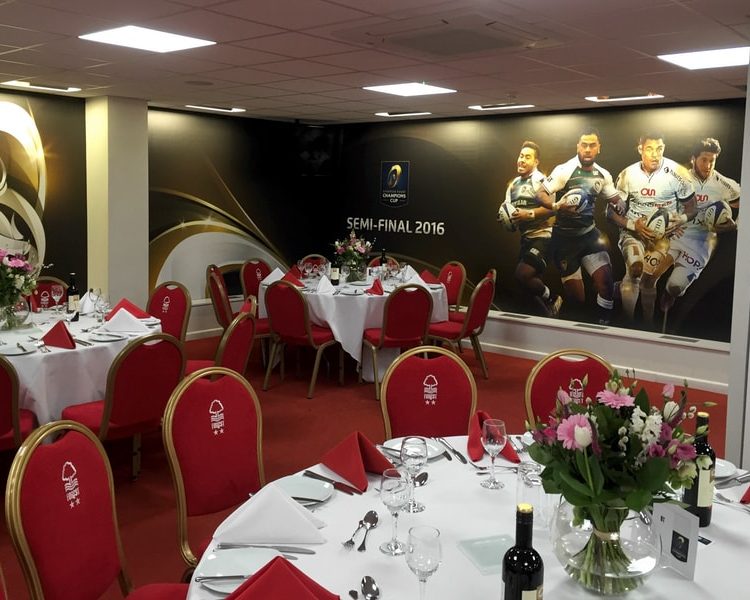 Stadium Hospitality Lounge EPCR Nottingham Wall Graphics