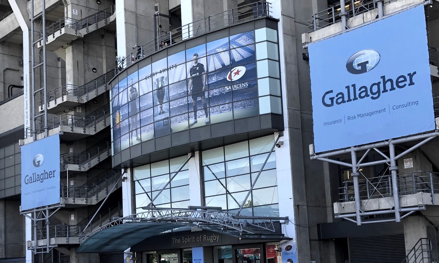 Stadium Exteriors Windows Branding Premiership Rugby Final Stadium Exteriors Windows Branding Premiership Rugby Final