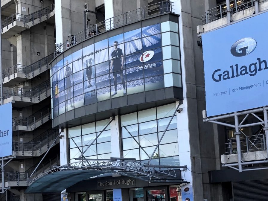 Stadium Exteriors Windows Branding Premiership Rugby Final