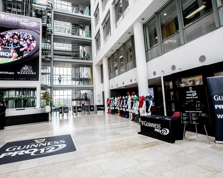 Event Branding Pro12 Season Launch Reception