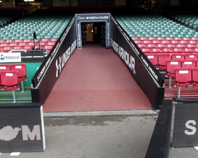 Tunnels & Dressing Rooms Wales Tunnel Entrance Dove Under Armour