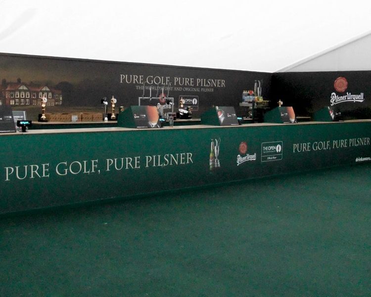 Bars and Concessions Branding Fan Village Pilsner Urquell The Open Bar