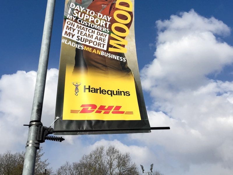 Stadium Exteriors Harlequins DHL Flags