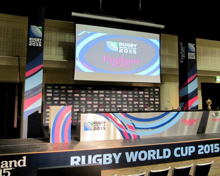 Event Branding Launch Rugby World Cup Stage Branding
