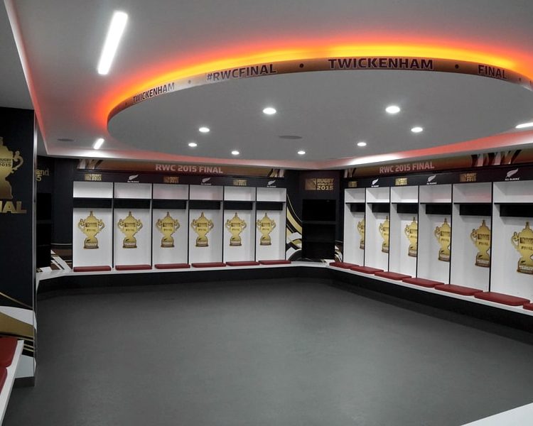 Tunnels & Dressing Rooms Rugby World Cup Final Locker Room New Zealand