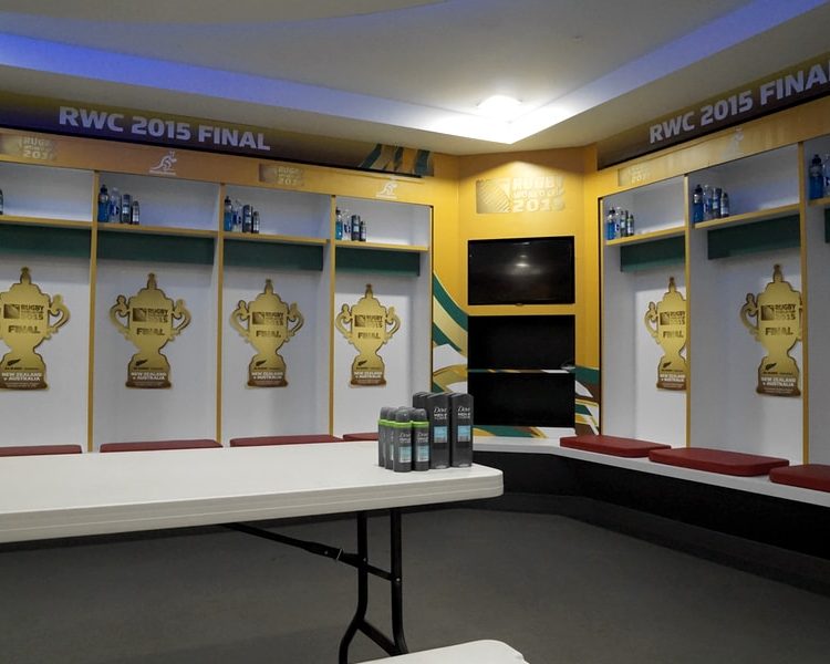 Tunnels & Dressing Rooms Rugby World Cup Final Locker Room Australia