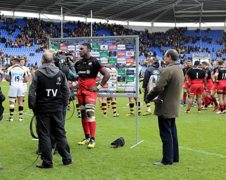 Media Backdrops & Media Area Clear Pitch Interview Backdrop EPCR Semifinal