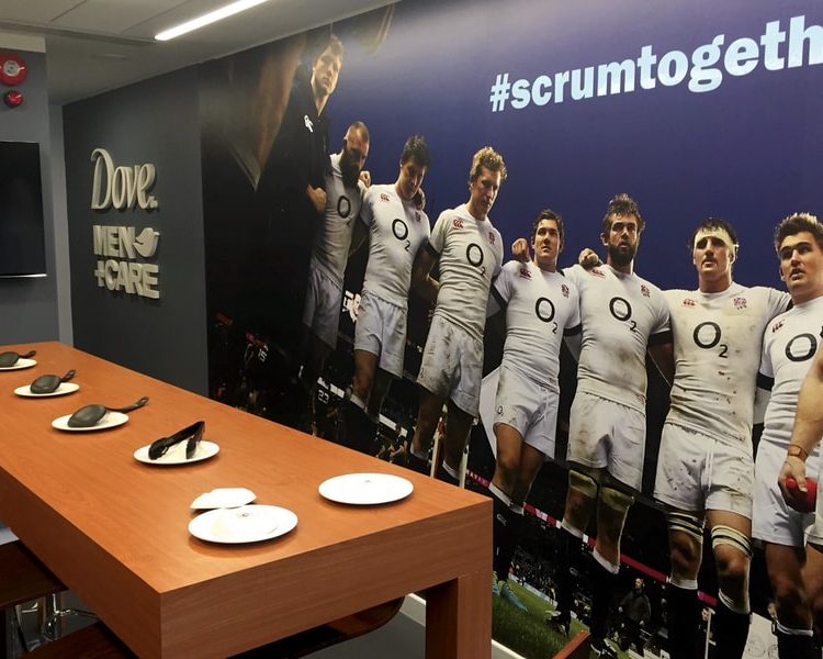 Stadium Hospitality Box Dove Men Care Wall Graphics