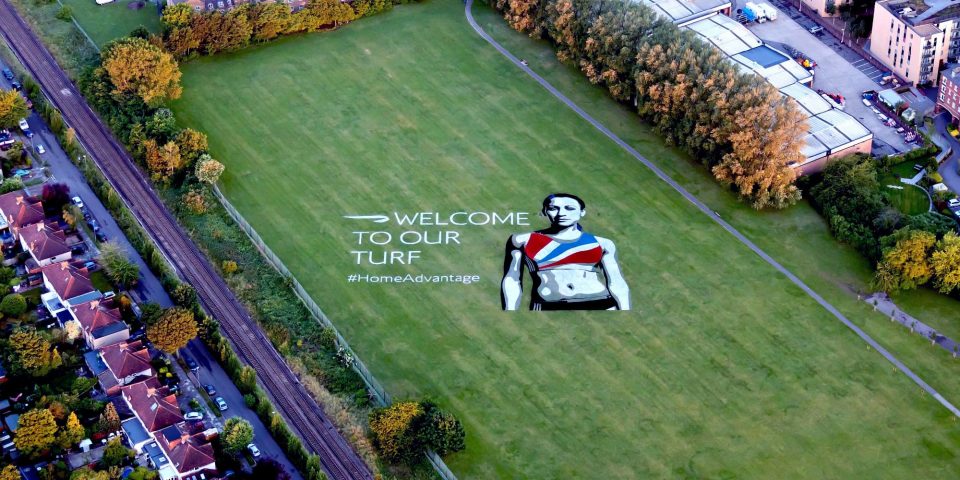 Painted Grass Advertising British Airways Jessica Ennis
