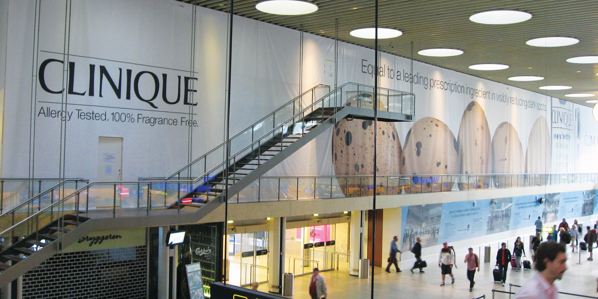 Printed Banners Clinique Airport Advertising
