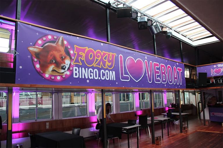 Printed Hoarding Foxy Bingo Event