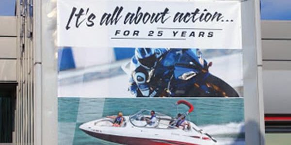 Printed Banners & Hoarding Mesh Front Building