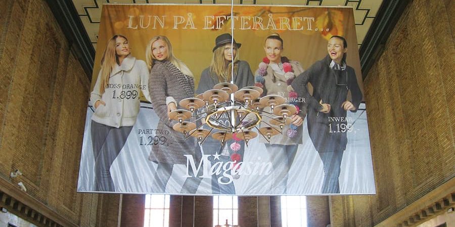 Printed Banners & Hoarding Shopping Mall Blockout Double Sided