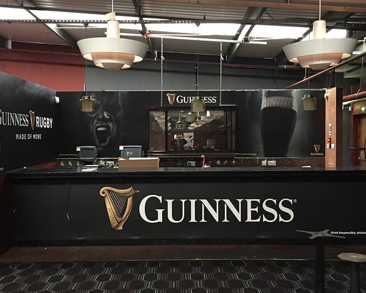 Printed Boards Guinness Pubs Bar Branding