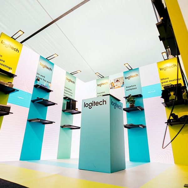 Textile Frame System Exhibition Stand Logitech