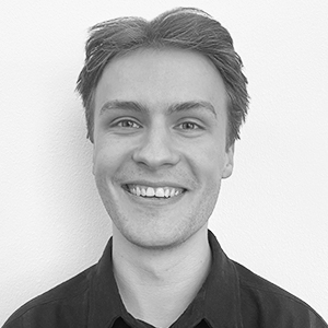 Oskar Sloth greyscale portrait photo